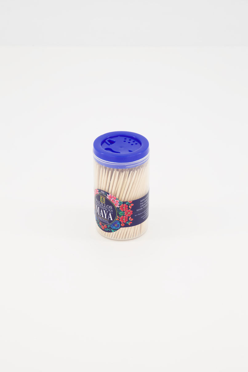 Bote con Palillos de Dientes MAYA