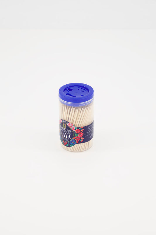 Bote con Palillos de Dientes MAYA