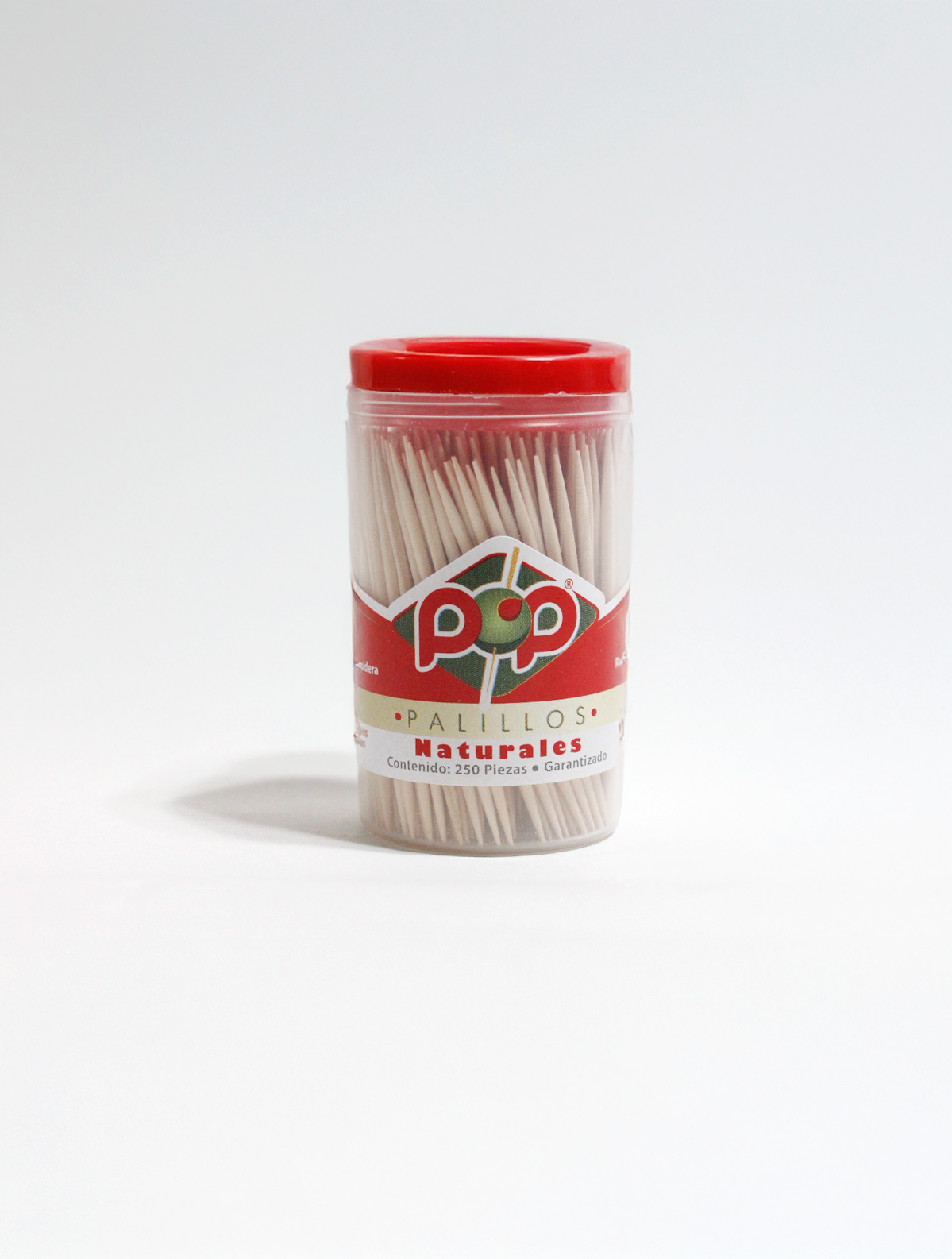Bote con Palillos de Dientes POP